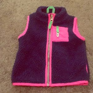 Carter’s navy blue sherpa vest 2T